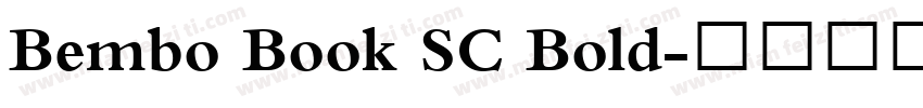Bembo Book SC Bold字体转换